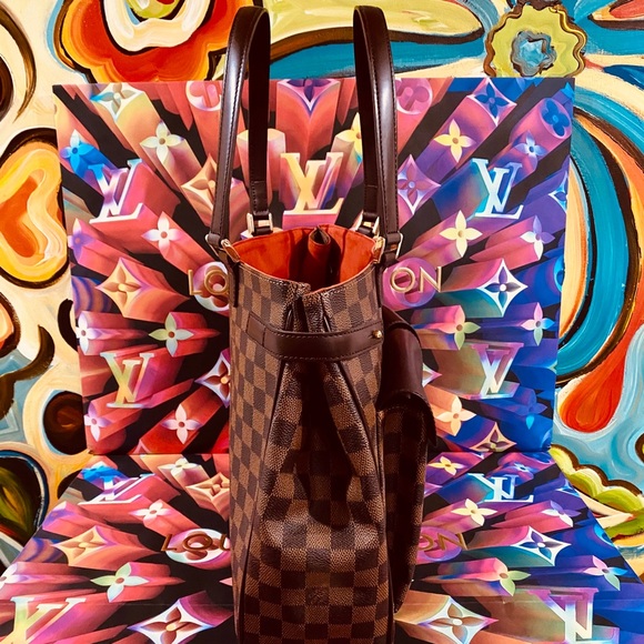 👜👜👜Authentic Louis Vuitton Uzes Tote Bag Damier Ebene - Picture 5 of 15